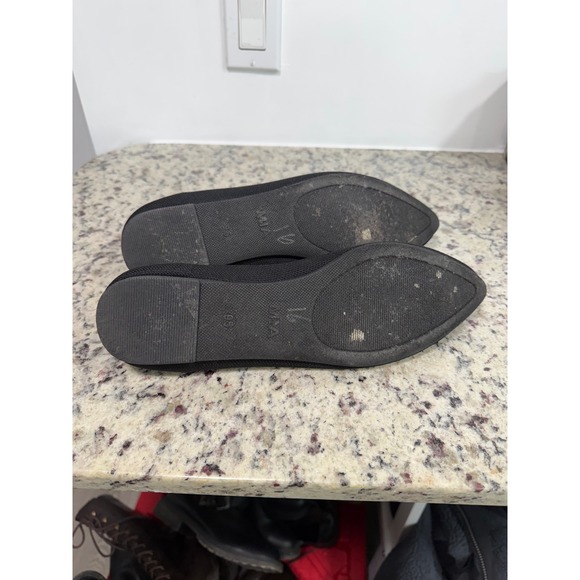 MIA Renhen Black Knit Pointed Toe Ballet Flats with Bow Detail Womens 9.5M - Picture 6 of 6